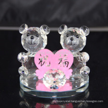 Wholesale Crystal small Animal Figurine/Crystal Teddy Bear